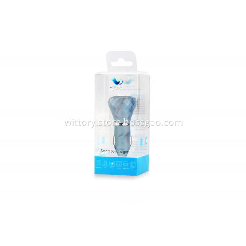 Multi-Colour Series -Stone Blue Smart Car Charger